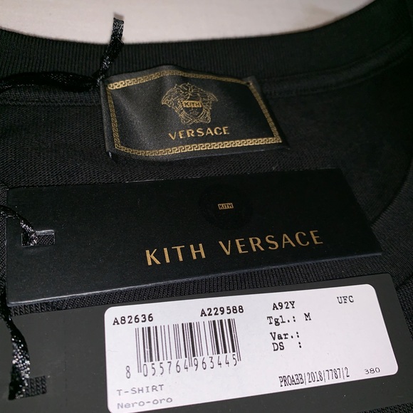 Kith x Versace Black Greek Key Tee - Picture 4 of 4